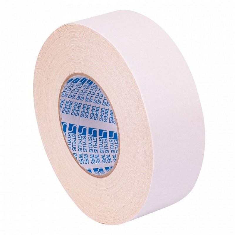 Stylus 720 High Tack Double Sided Carpet Tape in white - Front View