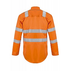 Work Craft Lightweight Cotton Hi Vis Railworkers Shirt