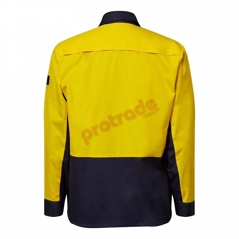 HIVIS VENTED LONG SLEEVE RIPSTOP SHIRT