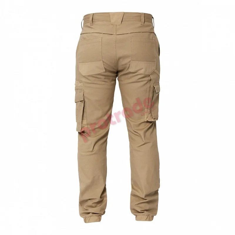 Stretch Cargo Pants With Elasticised Hem -  Wp4018