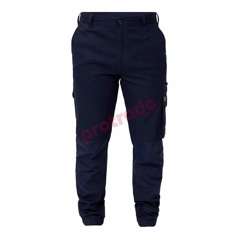 Stretch Cargo Pants With Elasticised Hem -  Wp4018