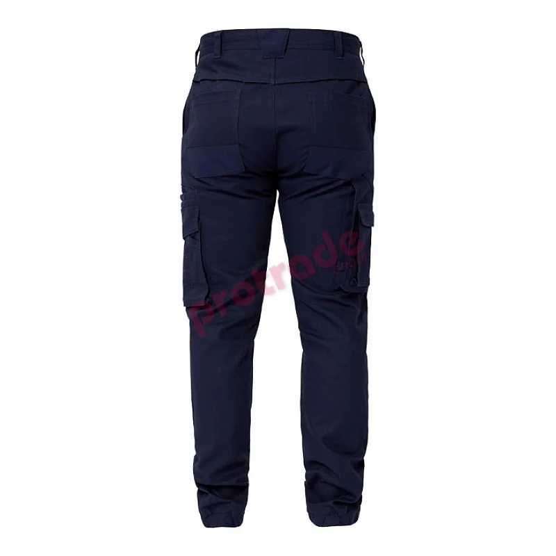 Stretch Cargo Pants With Elasticised Hem -  Wp4018