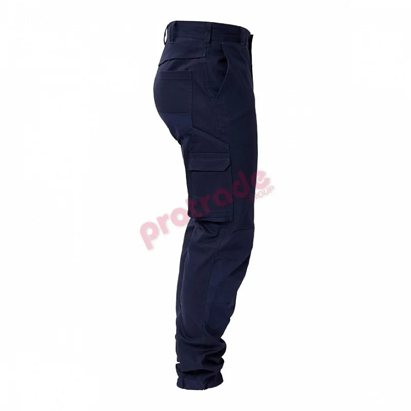 Stretch Cargo Pants With Elasticised Hem -  Wp4018