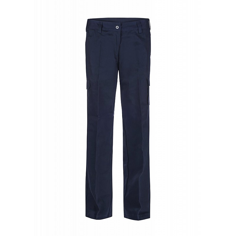 LADIES MID WEIGHT CARGO COTTON DRILL PANTS