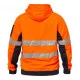 HI VIS Zipper Fleece Hoodie with Reflective Tape