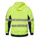 HI VIS Zipper Fleece Hoodie with Reflective Tape