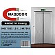 MAGDOOR Magnetic Dust Proof Room & Doorway Seal - Non Woven Zipper Seal Door Access