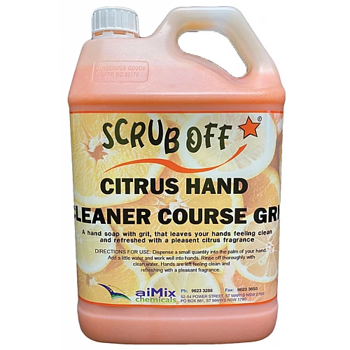 Scrub Off Citrus Hand Cleaner With Grit Scrub Off Citrus Hand Cleaner With Grit