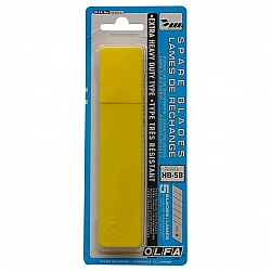 OLFA 25mm Heavy Duty Snap Blades - Extra Thick - Tube of 5 Blades