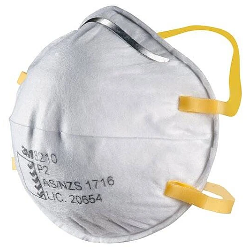 3M Cupped Particulate Respirator 8210, P2 Mask - Box of 20 3M Cupped Particulate Respirator 8210, P2 Mask - Box of 20