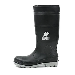 Bison Gumboot Inca PVC Black Steel Toe