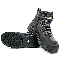 Bison Safety Boot Xt Ankle Lace Up With Zip 