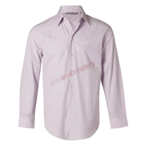 Men's Mini Check Long Sleeve Shirt - M7360L Men's Mini Check Long Sleeve Shirt - M7360L