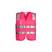 Unisex Hi Vis Zipper Vest with Reflective Tape - ZV998