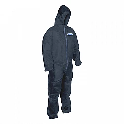 COMBAT Disposable Navy Polypropylene Coverall - Carton 50