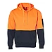 SW38 HI-VIS TWO TONE FLEECY HOODIE UNISEX