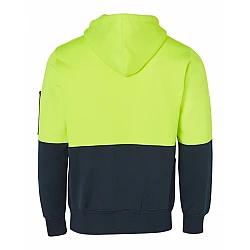 SW38 HI-VIS TWO TONE FLEECY HOODIE UNISEX