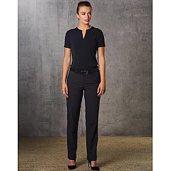 Ladies Polyester/Viscose Stretch Flexi Waist Pants M9440