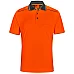 Unisex Hi Vis Bamboo Charcoal Vented Ss Polo - Sw79