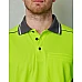 Unisex Hi Vis Bamboo Charcoal Vented Ss Polo - Sw79