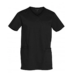 Mens V-Neck Contrast Trim Scrub Top M7650