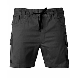 Unisex cotton stretch drill cuffed work shorts - WP29