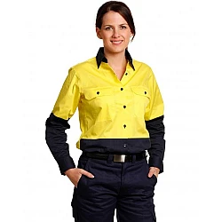 Ladies Long Sleeve Safety Shirt Sw64 Ladies Long Sleeve Safety Shirt Sw64