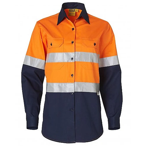 Ladies Long Sleeve Safety Shirt Sw65 Ladies Long Sleeve Safety Shirt Sw65