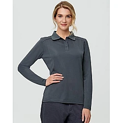 Ladies Lucky Bamboo Long Sleeve Polo Ps90