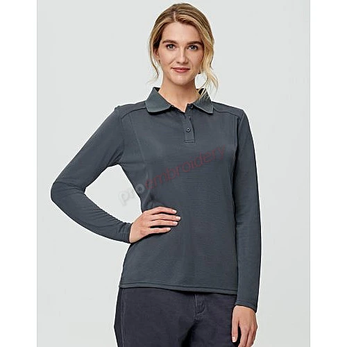 Ladies Lucky Bamboo Long Sleeve Polo Ps90