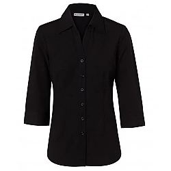 Ladies Cotton/Polyester Stretch 3/4 Sleeve Shirt M8020q