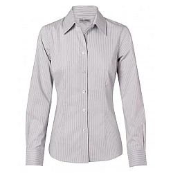 Women's Ticking Stripe Long Sleeve Shirt M8200l