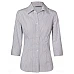 Women's Ticking Stripe 3/4 Sleeve Shirt M8200q
