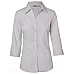 Women's Ticking Stripe 3/4 Sleeve Shirt M8200q