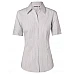 Women's Ticking Stripe Short Sleeve Shirt M8200s