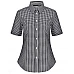 Ladies Gingham Check Short Sleeve Shirt M8300s