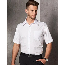 Men's Poplin Short Sleeve Business Shirt Bs01s Men's Poplin Short Sleeve Business Shirt Bs01s