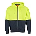 Hi Vis Two Tone Fleece Zipper Hoodie