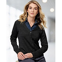 Women's V-Neck Long Sleeve Cardigan M9602