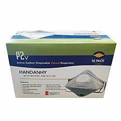 Apollo P2 Carbon Valved Flat Fold Respirator Masks