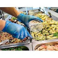 Apollo Vinyl Blue Powder Free Examination Gloves