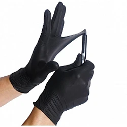 Apollo Black Nitrile Black Powder Free Disposable Gloves