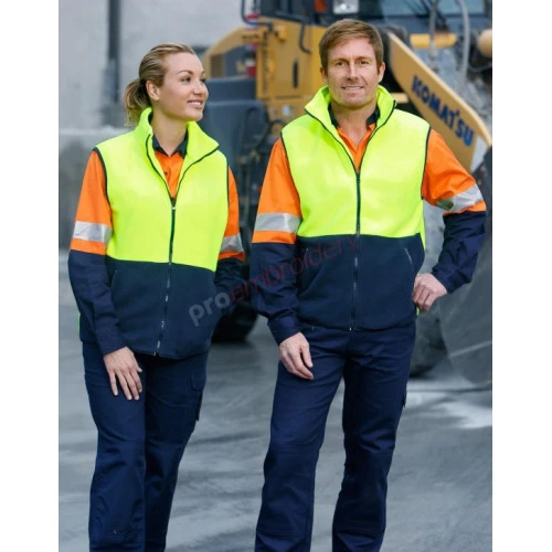 Hi Vis Two Tone Fleece Vest Sw08 Hi Vis Two Tone Fleece Vest Sw08