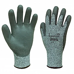 Taranto Grey Cut 5 Hppe Glove Grey Polyurethane Palm Coating