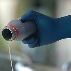 Bastion Latex High Risk Powder Free Long Cuff Blue Gloves