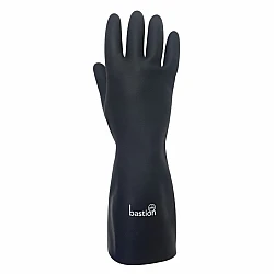 Neoprene Chemical Resistant Gloves 330mm Black Flocklined
