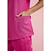 Womens Pink V-Neck Scrub Top