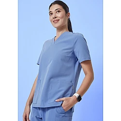 Womens V-Neck Scrub Top