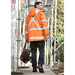 Mens Hi Vis X Back Taped 4 In 1 Waterproof Jacket