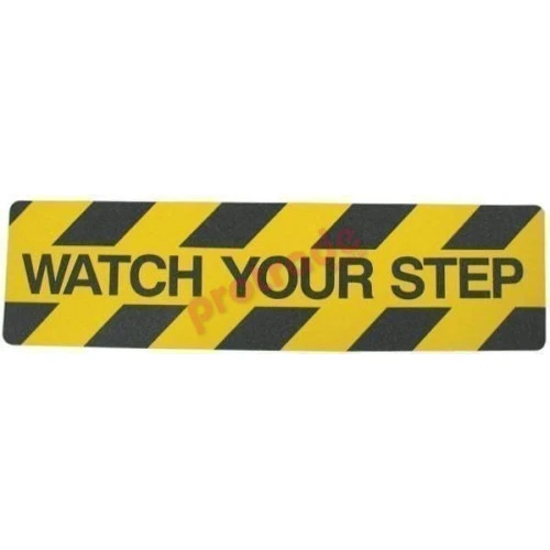 Watch Your Step Anti Slip Self Adhesive Grip Mat 150mm X 600mm Watch Your Step Anti Slip Self Adhesive Grip Mat 150mm X 600mm